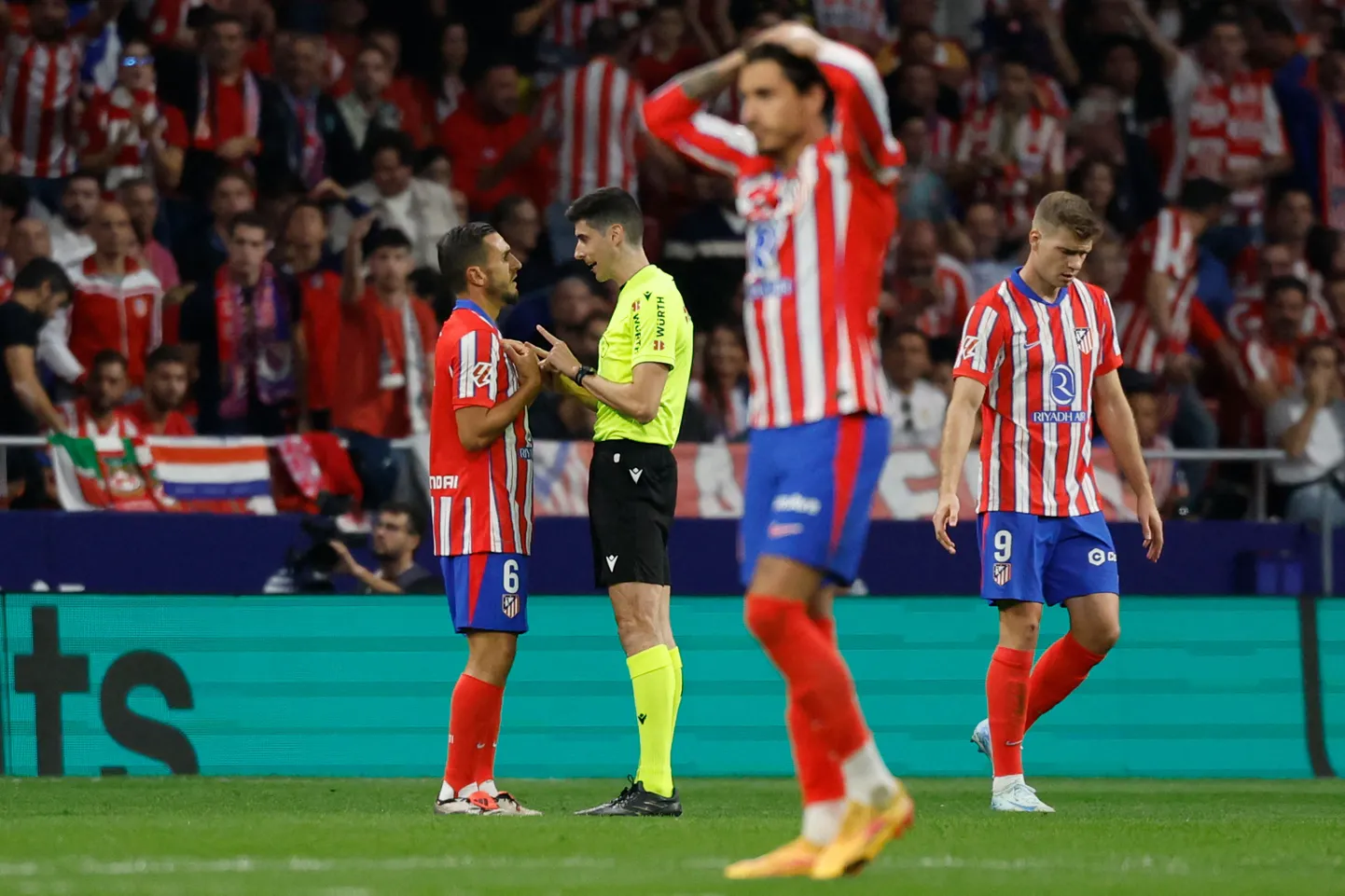 Madridi Atletico fännid rahunesid siiski maha ja said tänutäheks näha omade hilist viigiväravat.