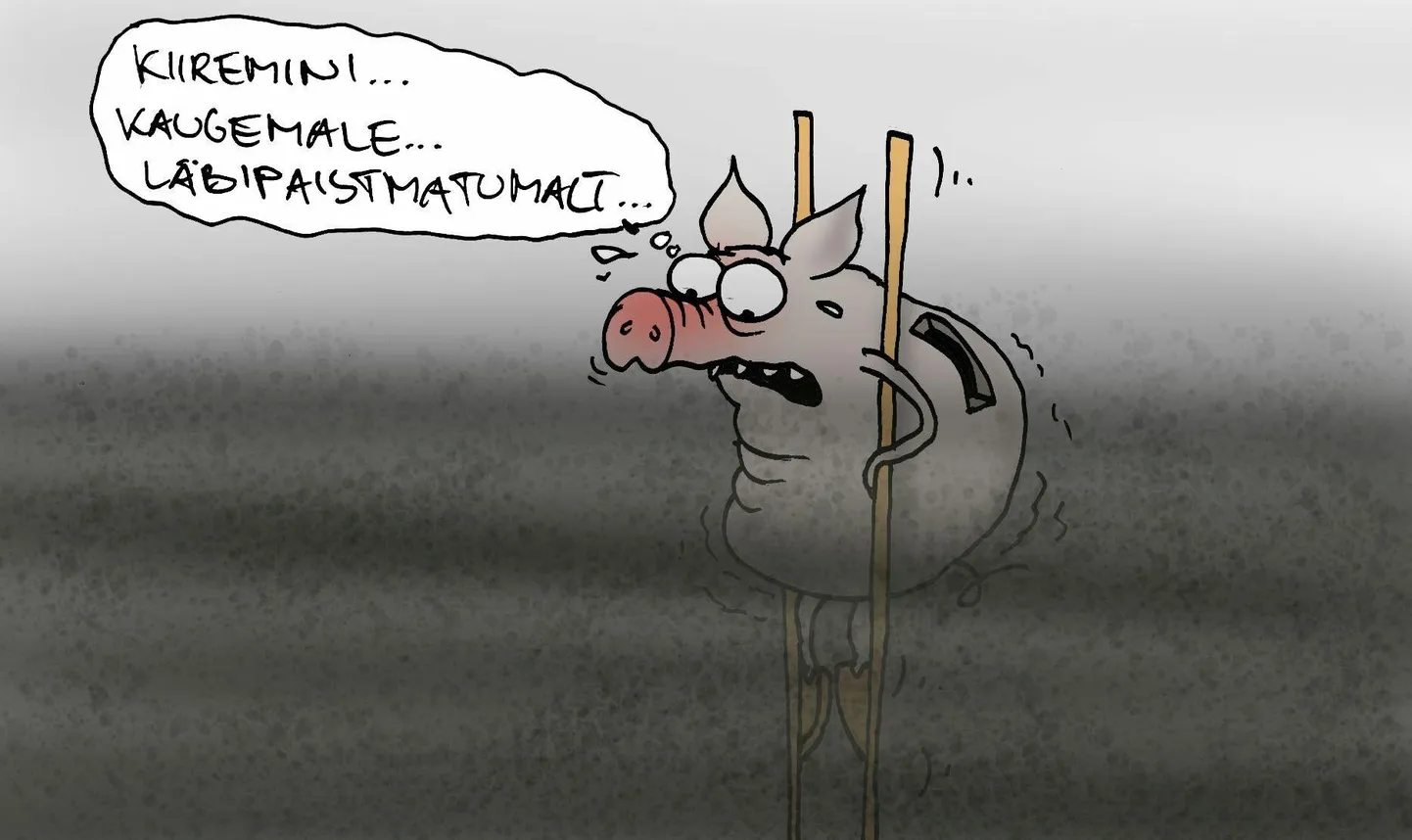 Urmas Nemvalts joonistab. FOTO: Urmas Nemvalts