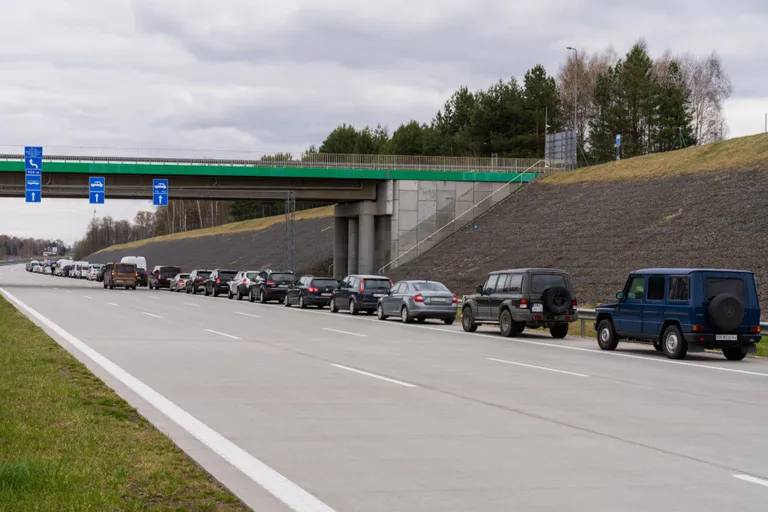 Korczowa border crossing in Poland to Ukraine.