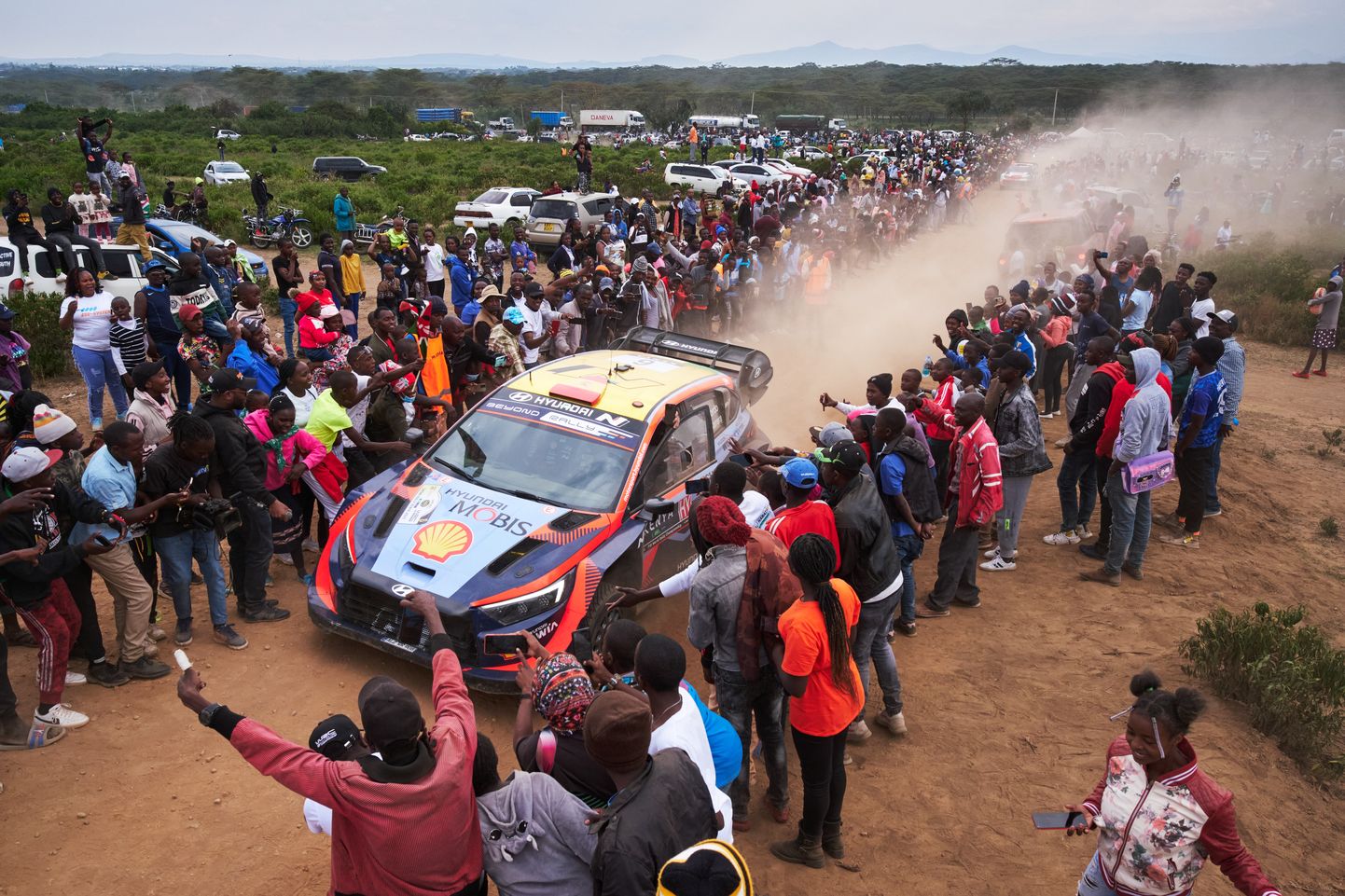 Hyundai sõitja Dani Sordo 2023. aasta Keenia MM-rallil.