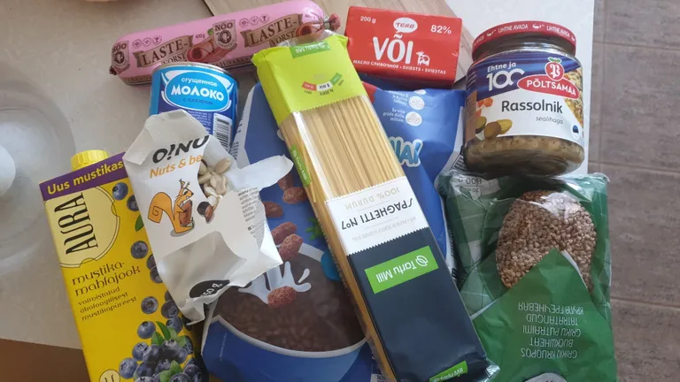 Продуктовый пакет основной школы Таммику, Кохтла-Ярве.
