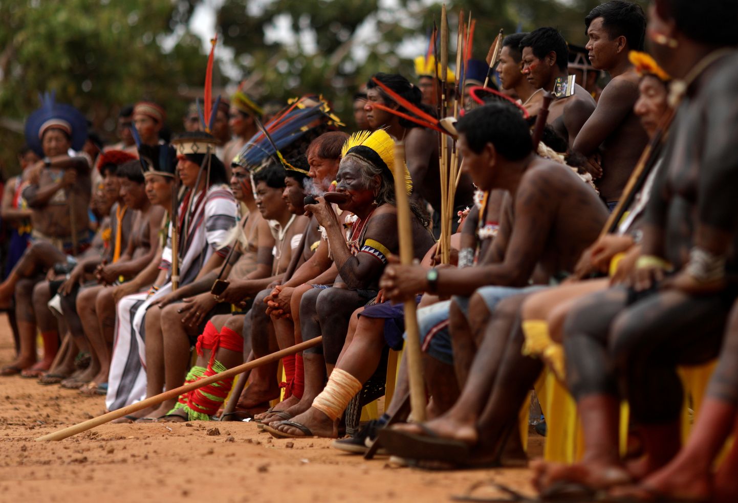 Amazonase põlisrahvaste esindajad kohtumisel Brasiilias Piaracus.