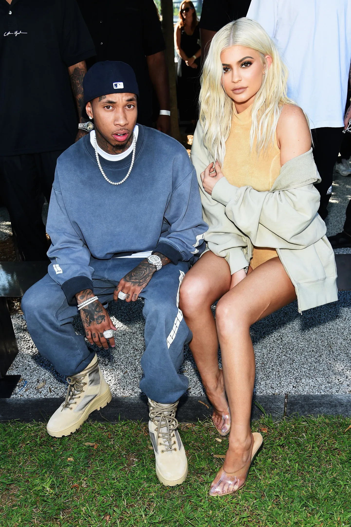 Tyga ja Kylie Jenner Kanye Westi Yeezy Season 4 moe-show'l