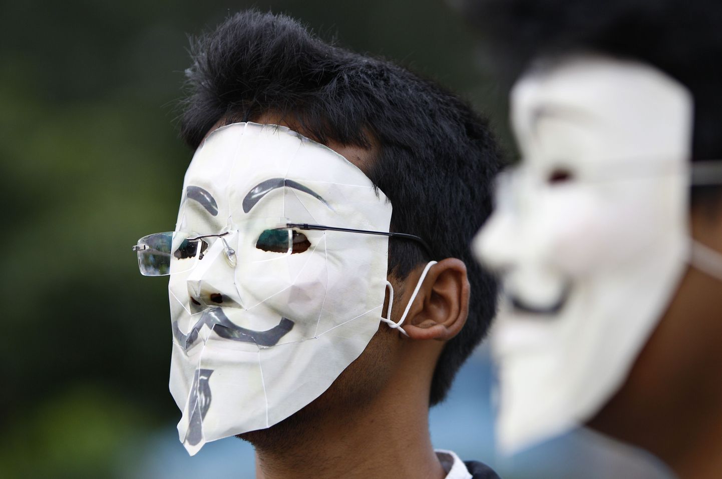 Anonymousi häkkerivõrgustiku India liikmete protestiaktsioon.