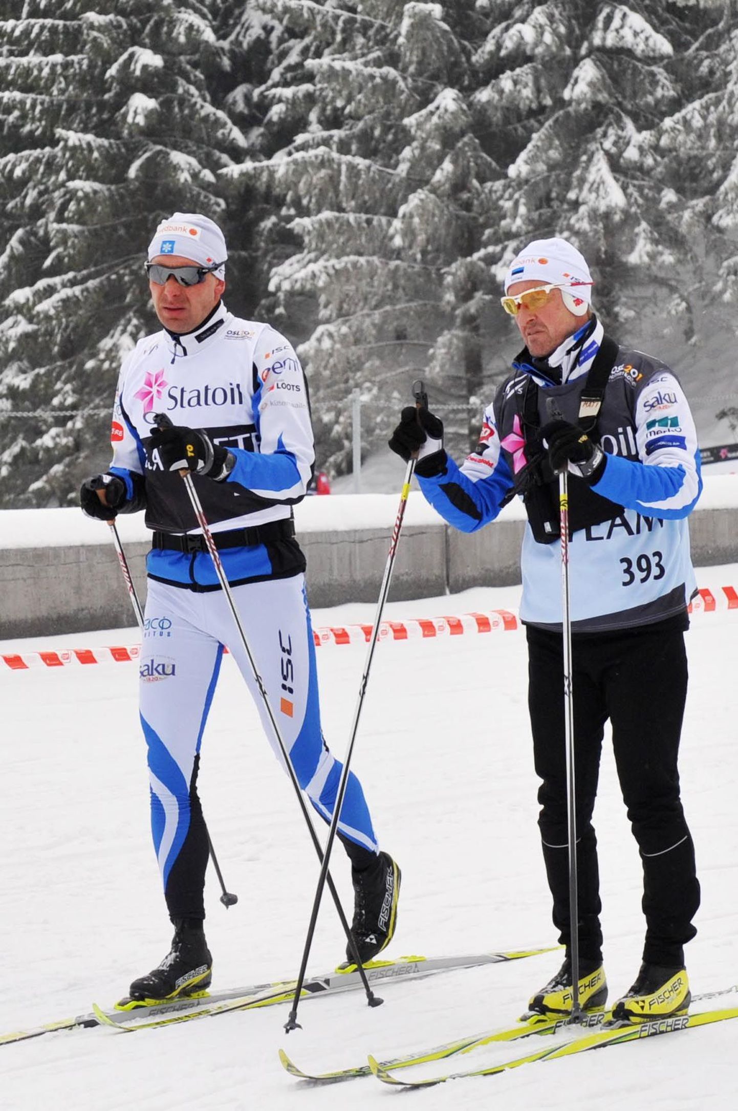 Peatreener Mati Alaver (paremal) tunnistas, et erilist tunnet võistluse eel pole. Eesti suurim lootus on Jaak Mae peal.