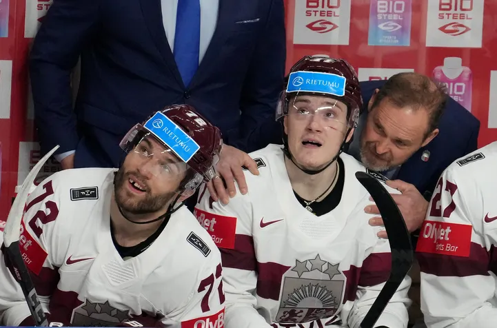 Jānis Jaks (no kreisās), Kristaps Zīle un Artūrs Irbe