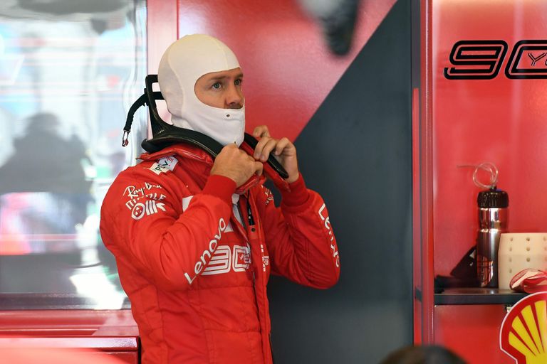 Sebastian Vettel enne treeningsõite