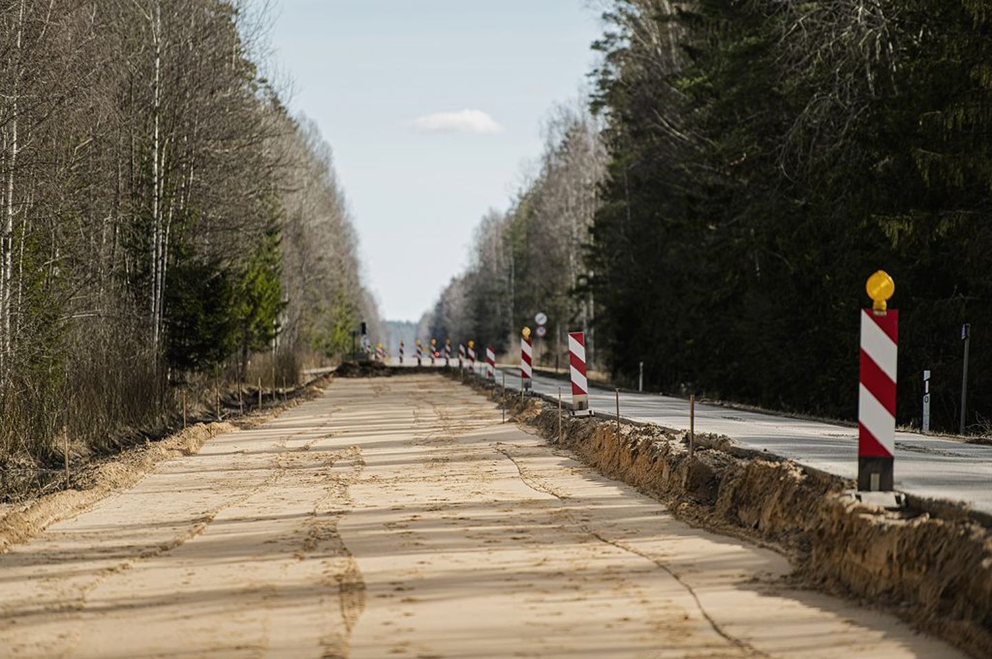 Ремонт дорог в Латвии.