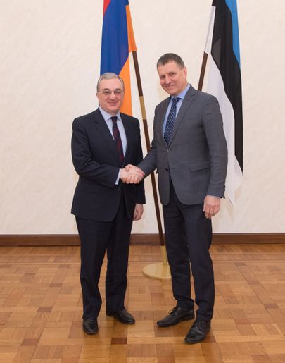 Armeenia välisminister Zohrab Mnatsakanyan ja Euroopa Liidu asjade komisjoni esimees Toomas Vitsut.