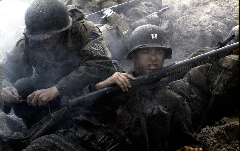 Kaader filmist «Reamees Ryani päästmine». Esiplaanil Tom Hanks