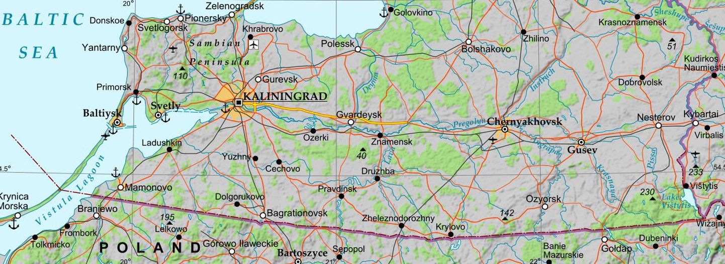 Kaliningradi oblast ja Poola piir