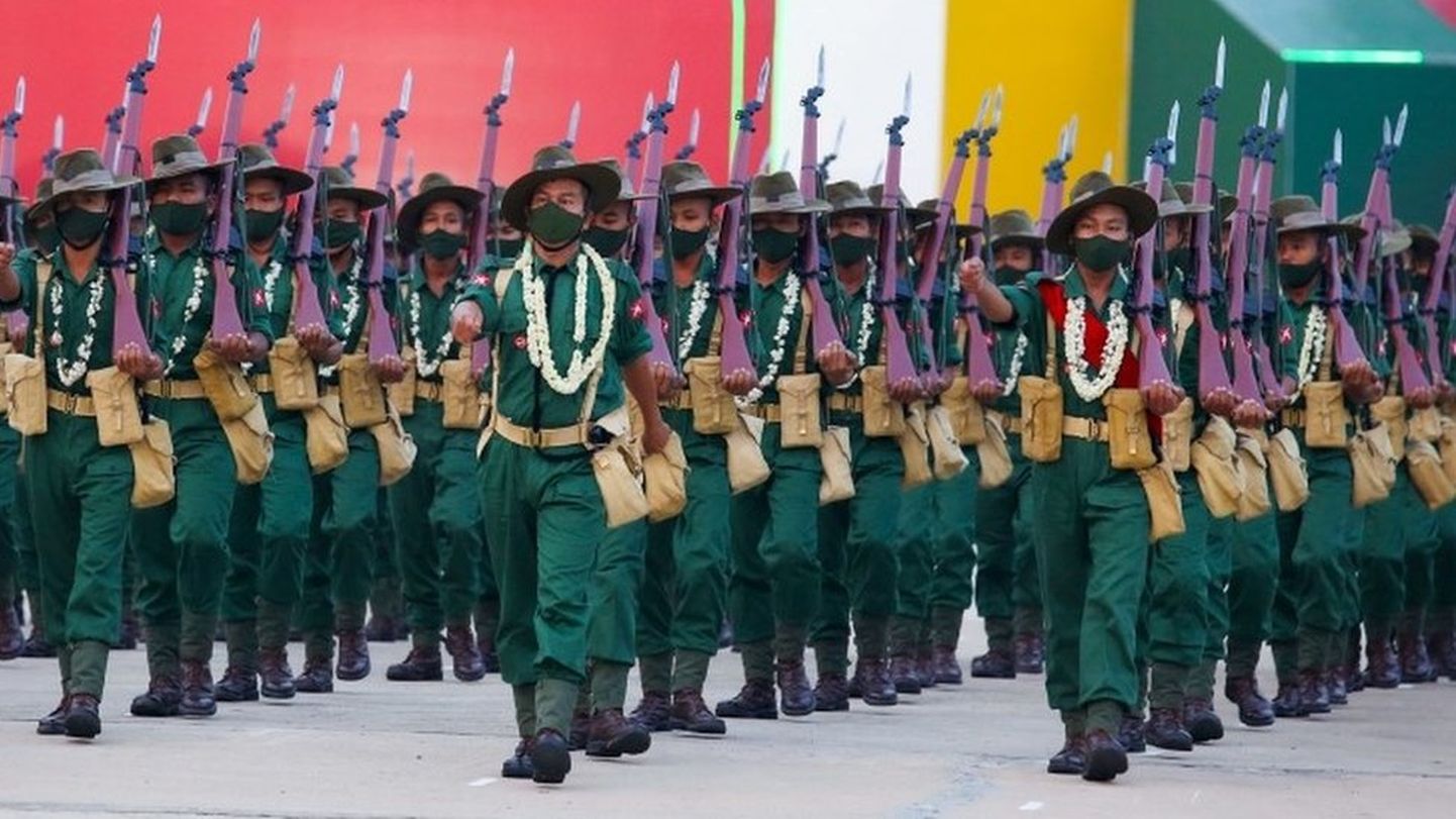 В этом году военный парад в Мьянме бойкотировали представители всех стран, кроме России