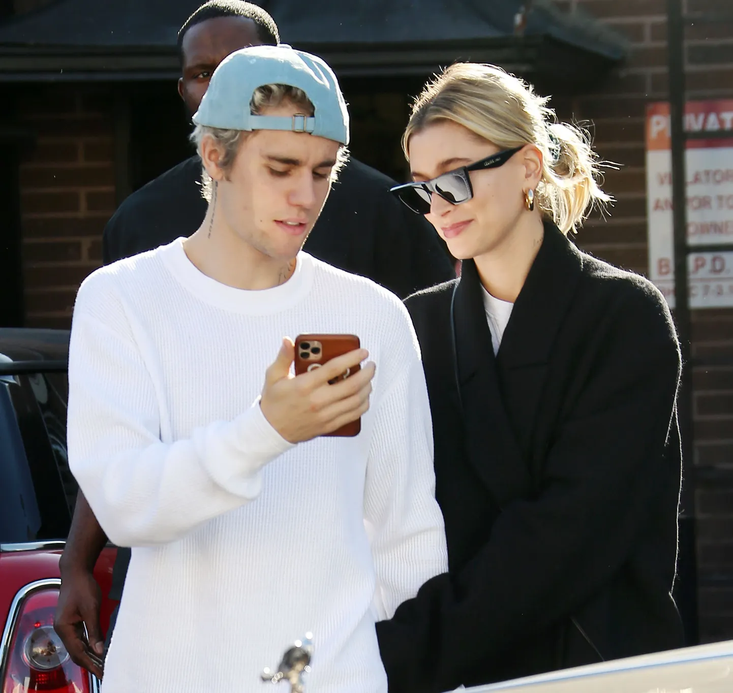 Justin Bieber ja Hailey Biebe.