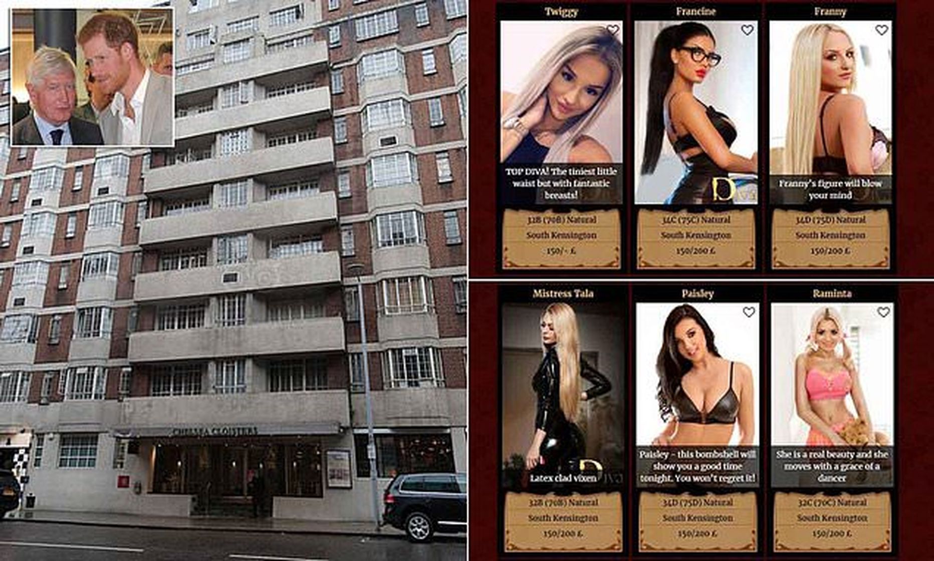 Londoni ühe jõukama linnaosa Chelsea hoonetekompleksis töötab üle 100 eliitprostituudi.
