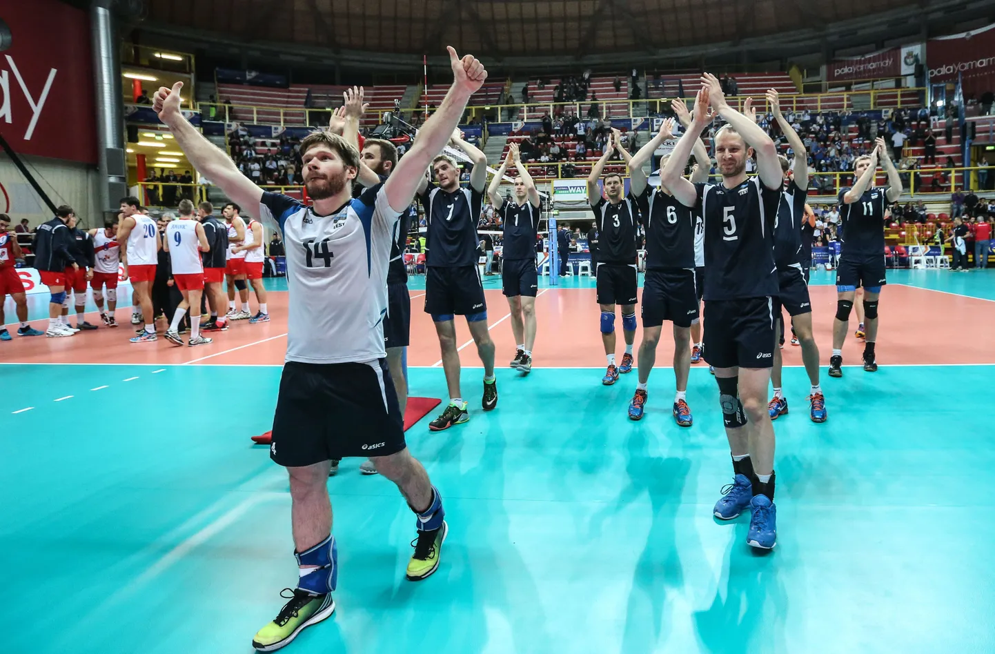 Eesti meeste võrkpallikoondis oli 2015. aastal toimunud võrkpalli EM-finaalturniiril lähedal suurüllatuse, kuid pidi lõpuks siiski Serbia paremust tunnistama.