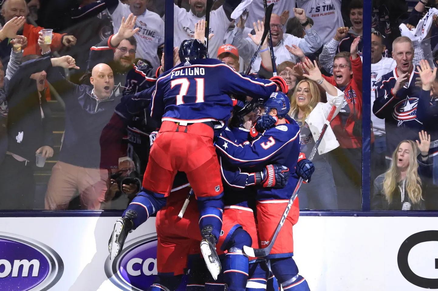 Kolumbusas "Blue Jackets" hokejisti