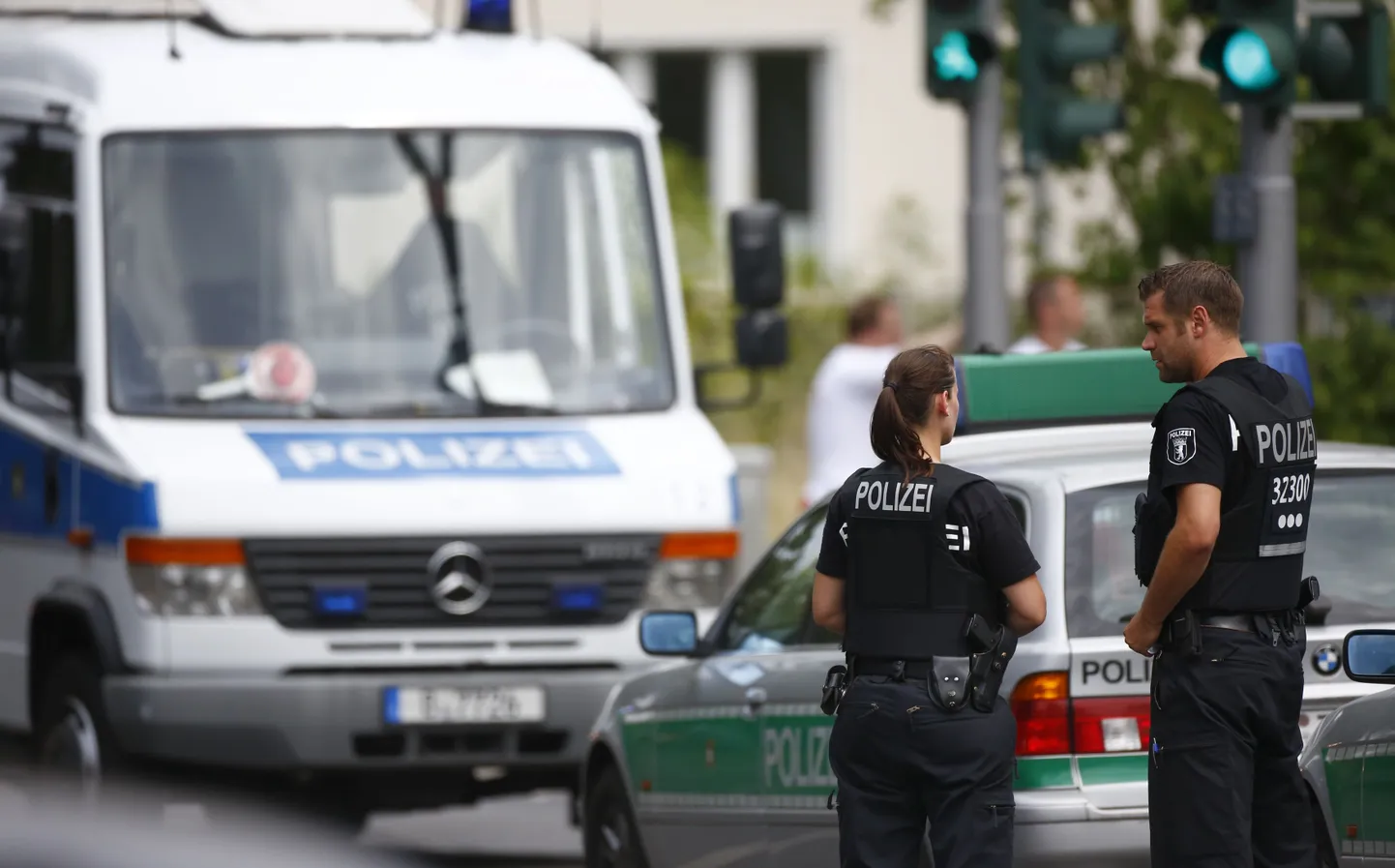 Politsei Berliinis Steglitzi linnaosas ülikooli kliinikumi juures