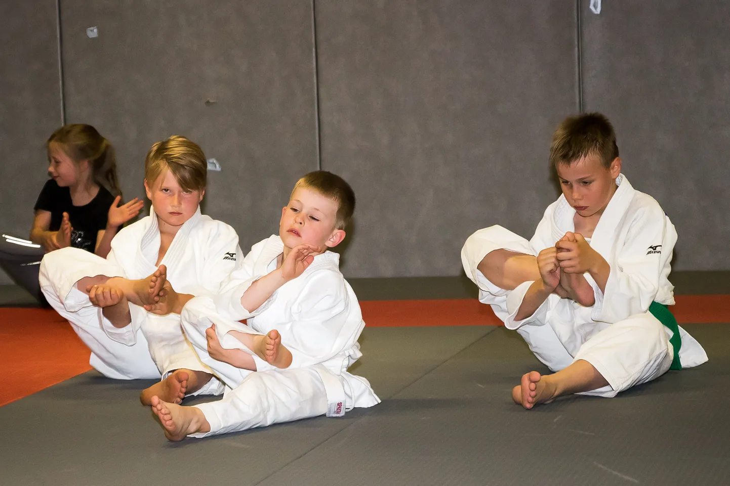 JUDOTRENN: Aleksander Väin (vasakul), Otto Väli ja Erik Kristo Kremm.