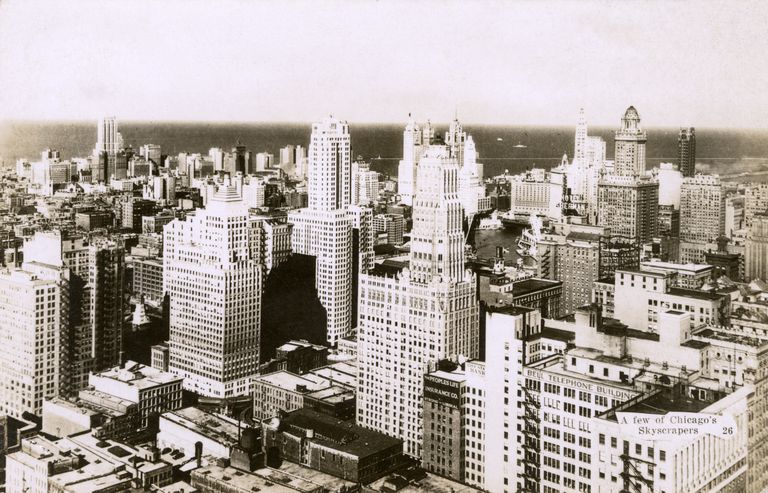 Čikāgas pilsētas ainava 1930. gados