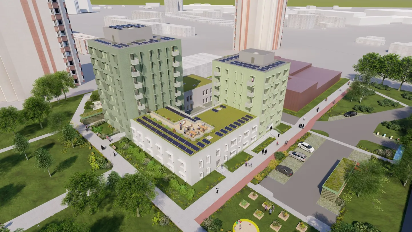 Mustamäe teenusmaja eskiis.