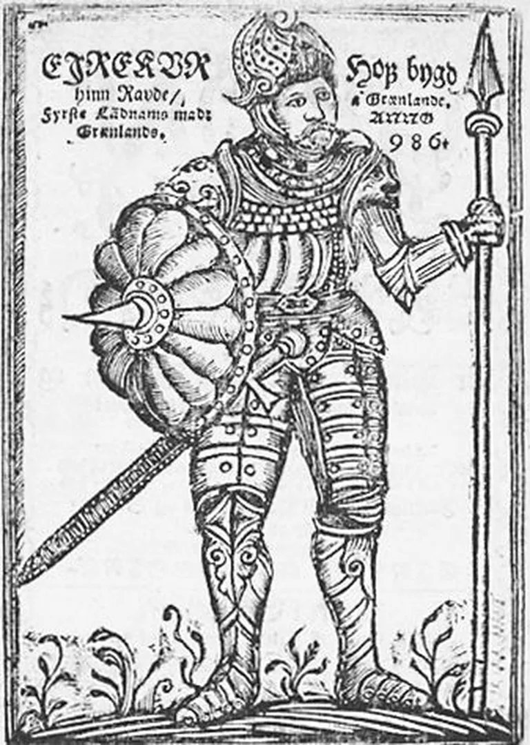 Eirikr Punast kujutav keskaegne joonistus / wikipedia.org