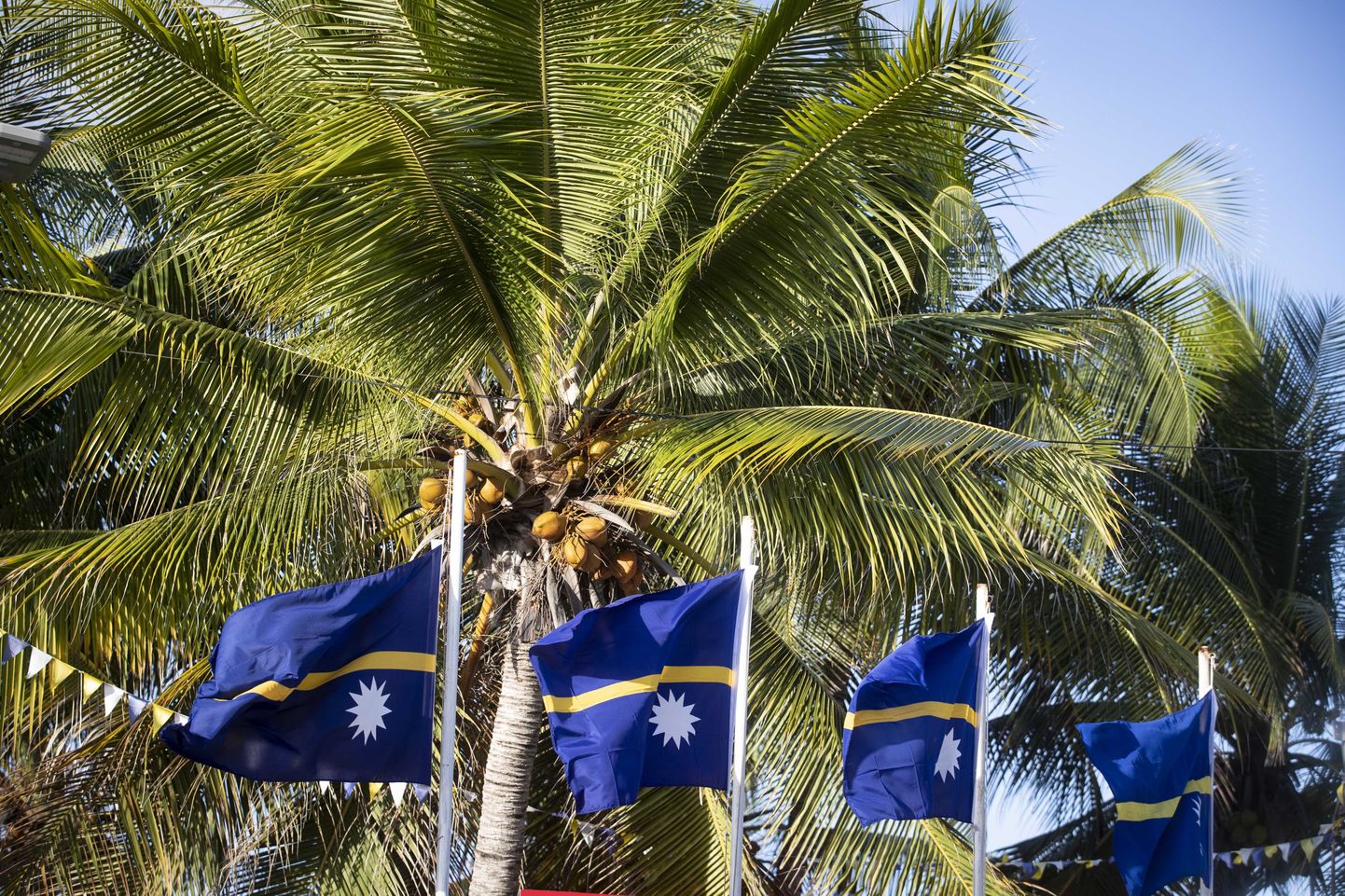 Nauru lipud Nauru saarel.