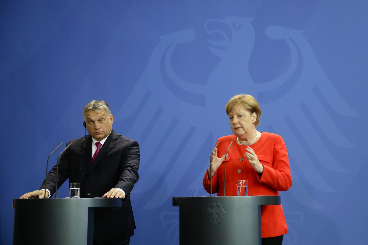 Ungari peaminister Viktor Orbán ja Saksa kantsler Angela Merkel täna Berliinis kohtudes üksmeelt ei leidnud.