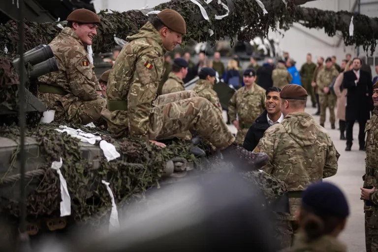 Prime Minister of the UK Rishi Sunak visited together with Estonian Prime Minister Kaja Kallas the allied troops stationed in the Tapa military base.