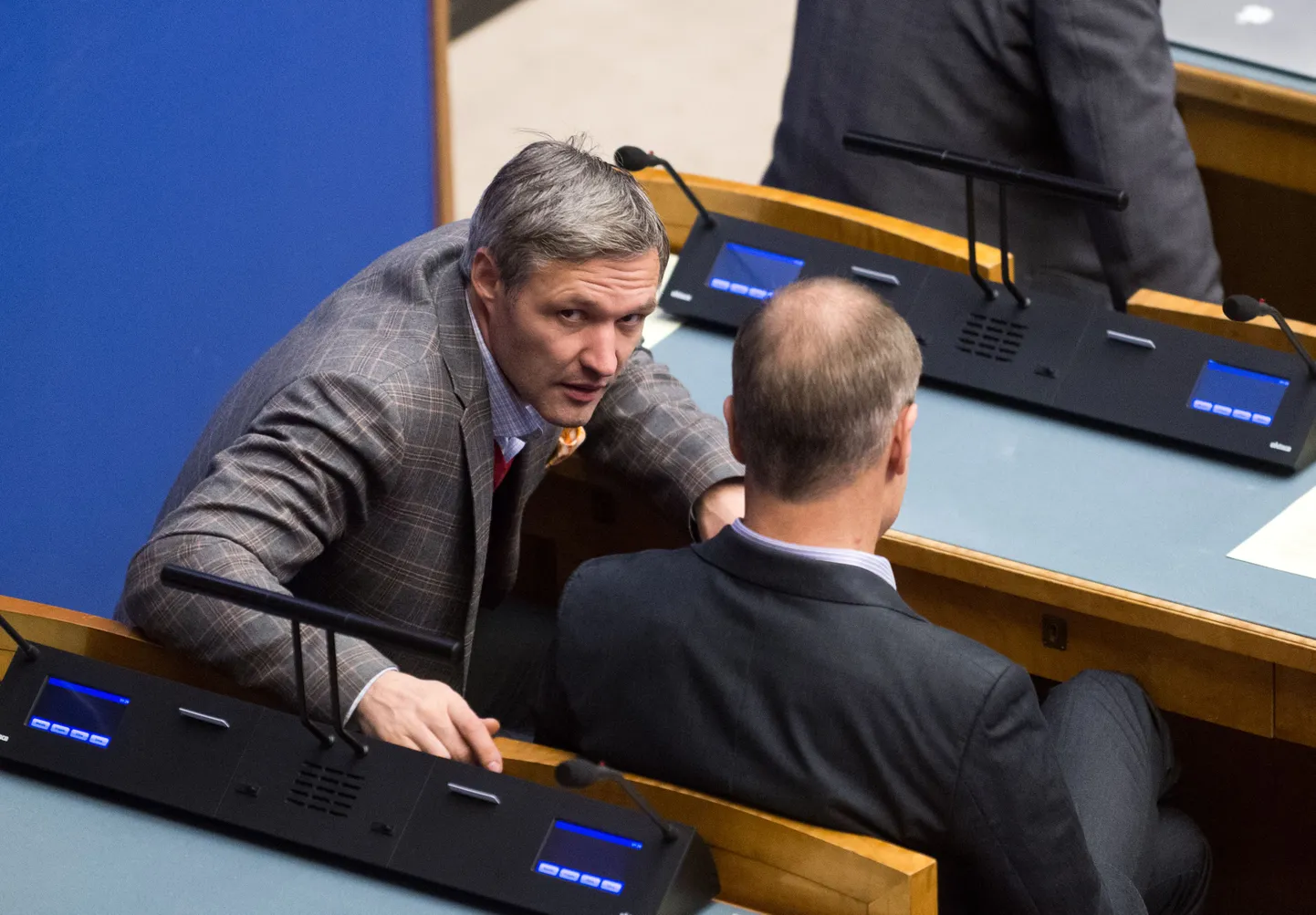 Erki Nool riigikogus.