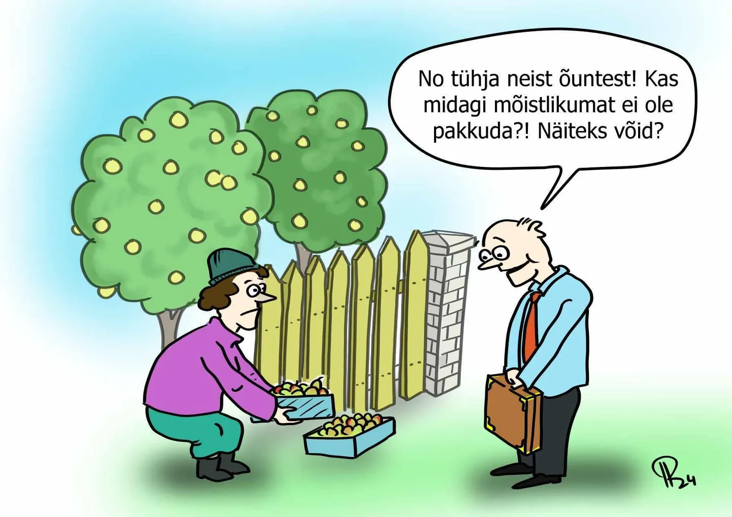 Priit Koppeli karikatuur.