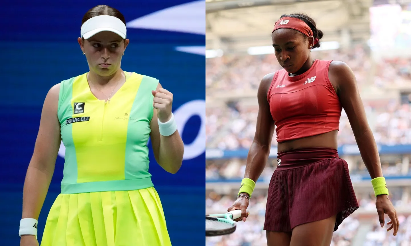 Latvijas tenisiste Aļona Ostapenko un ASV tenisiste Koko Gofa