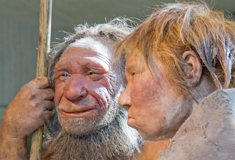 Rekonstruktsioon neandertali mehest ja naisest
