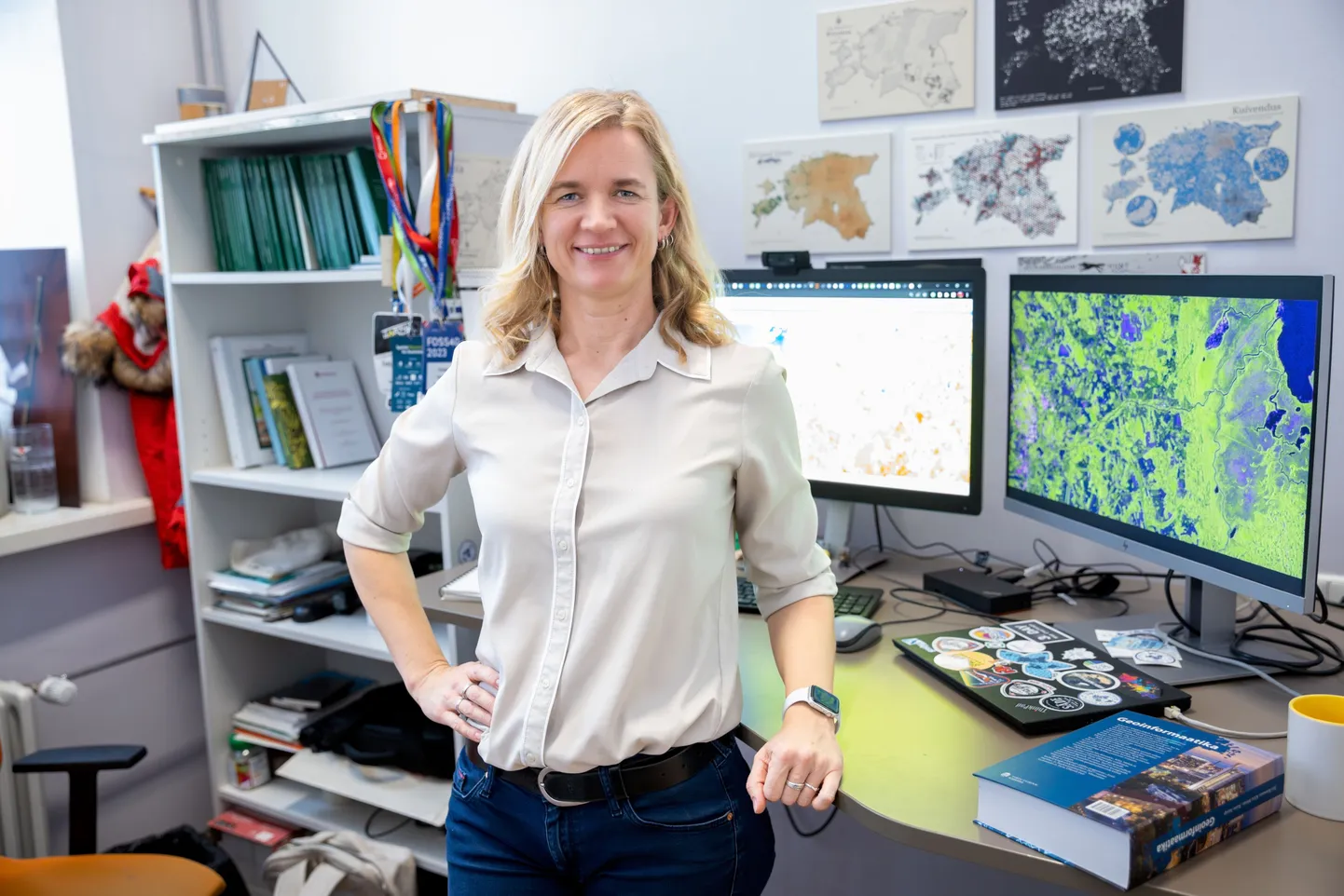 Geoinformaatika professor Evelyn Uuemaa.