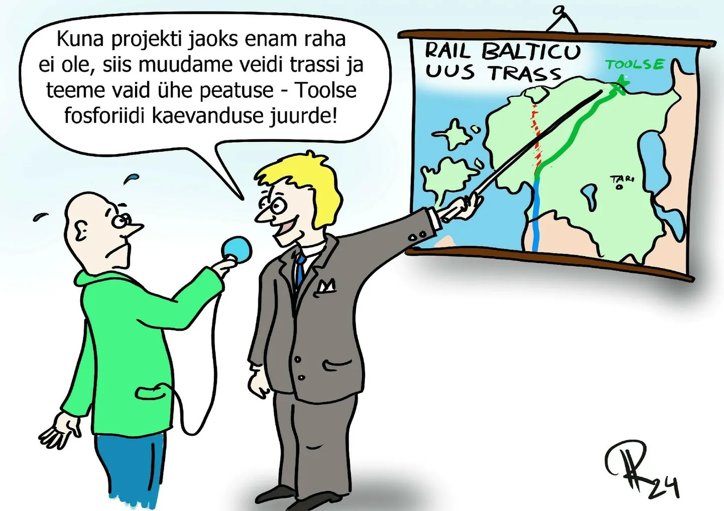 Nädala karikatuur "Fosforiidiraudtee".