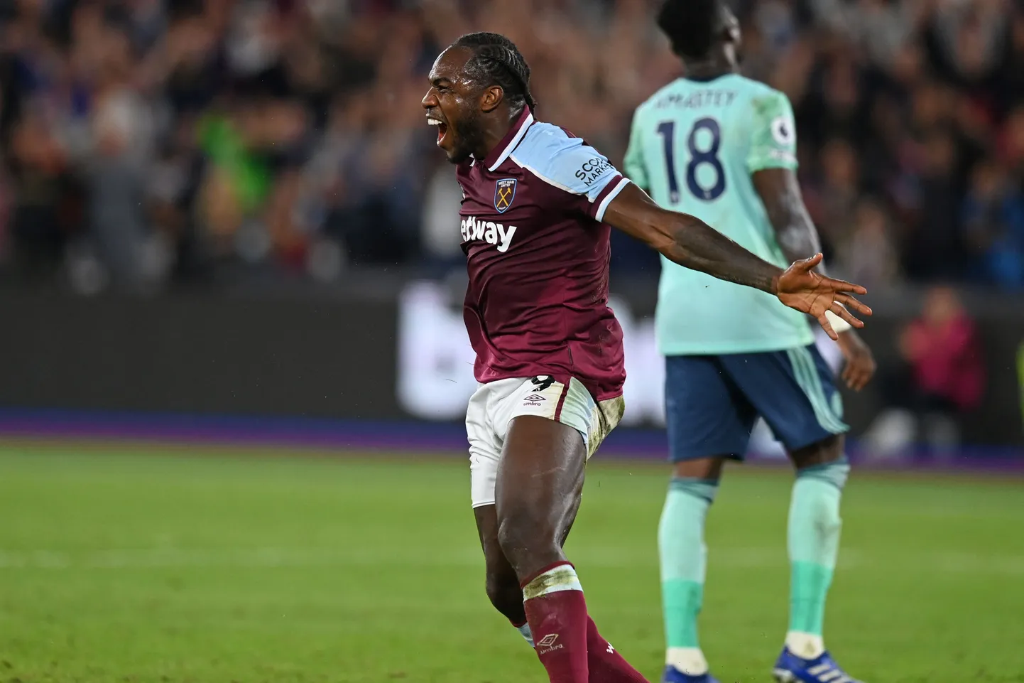 Michail Antonio lõi eile kaks väravat ja tõusis West Hami edukaimaks Premier League'i väravakütiks.