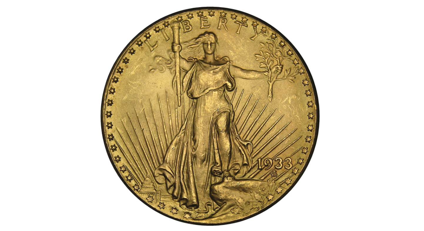 Mündi ühel küljel on kujutatud Vana-Rooma jumalannat Libertast, kes sümboliseerib vabadust. Just tema on kõigile tuntud ka USA vabadussamba inspiratsioonina. Mündi on kujundanud tuntud skulptor Augustus Saint-Gaudens.