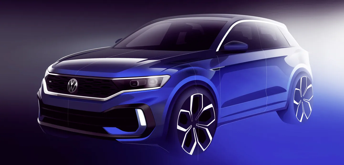 Volkswagen T-Roc R dizaina skice