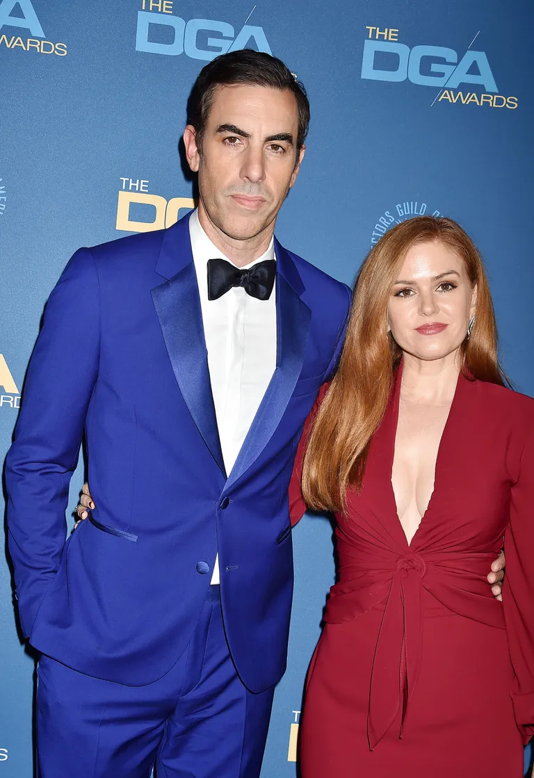Sacha Baron Cohen (vasakul) ja Isla Fisher (paremal).
