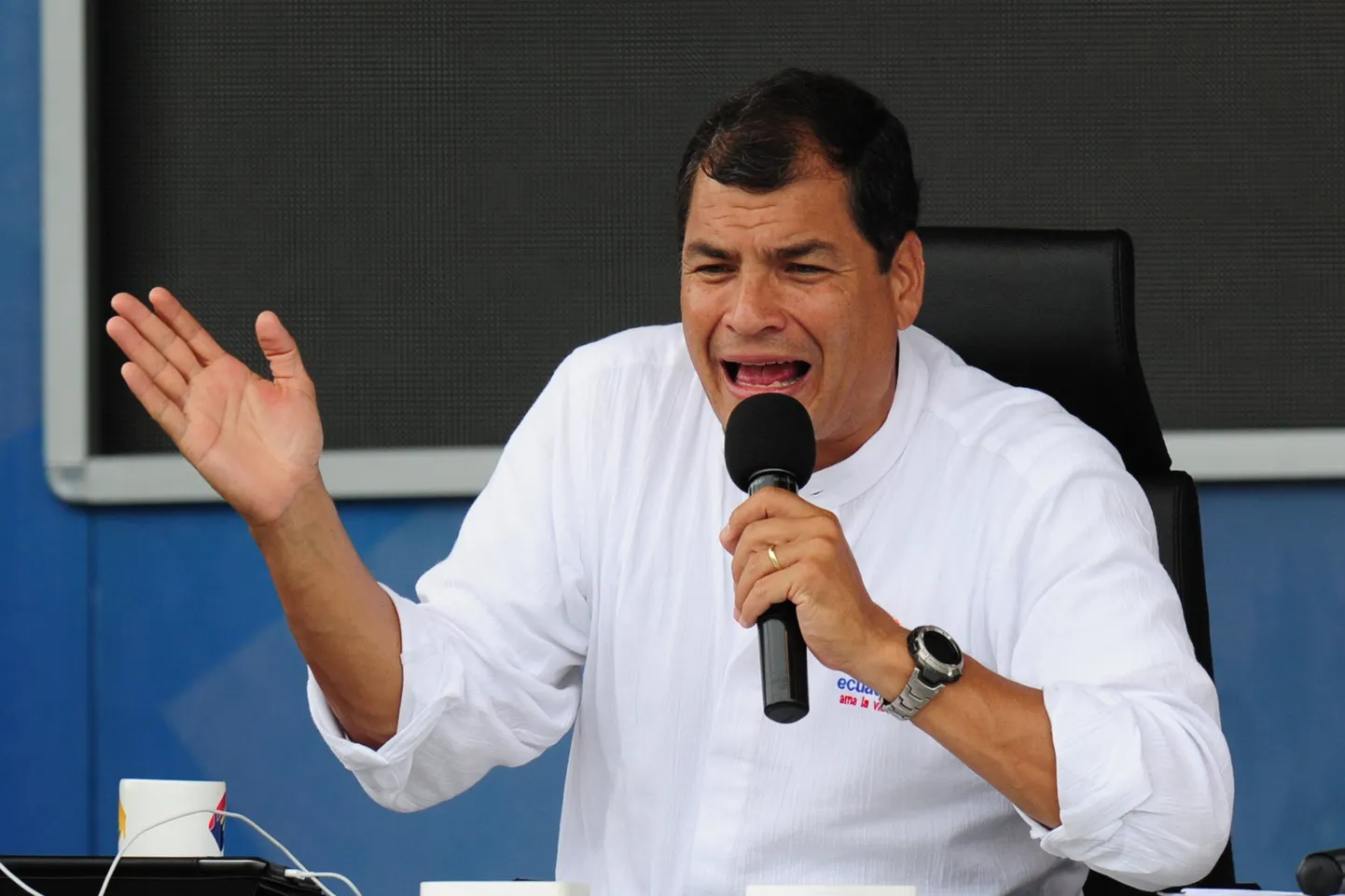 Ecuadori president Rafael Correa