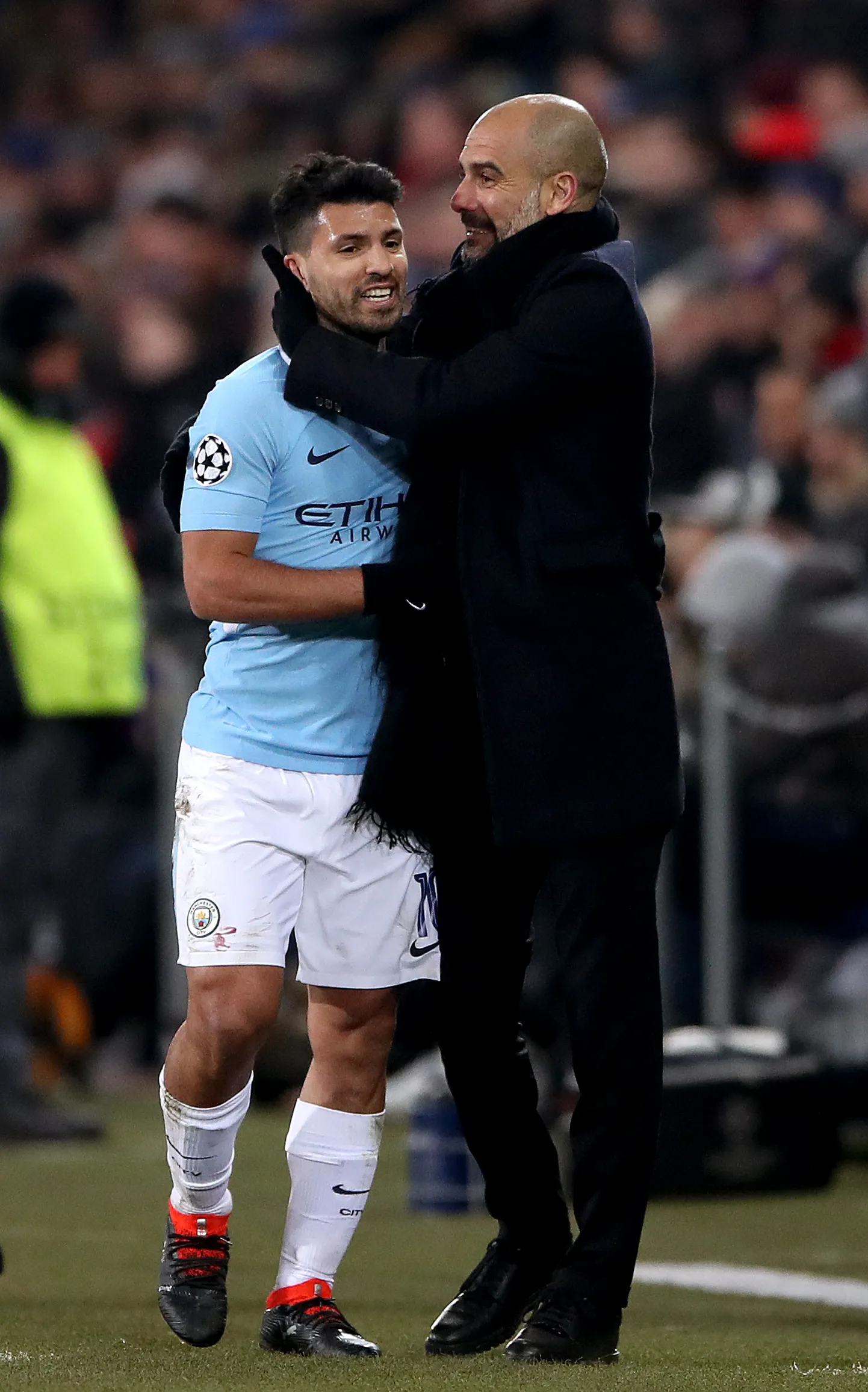 Manchester Cit peatreener embamas Baselile ühe värava löönud Sergio Agüerot.
