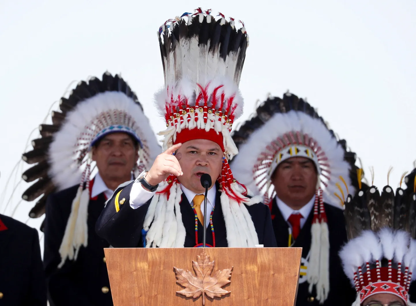 Siksika Nioksskaistamik hõimu pealik Ouray Crowfoot.