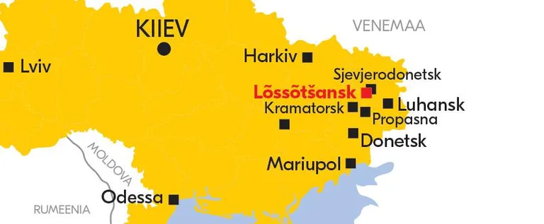 Lõssõtsansk asub Luhanski oblastis.