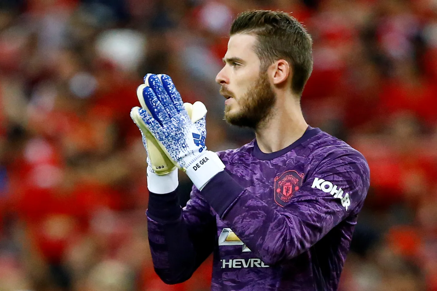 Soccer Football - International Champions Cup - Manchester United v Inter Milan - Singapore National Stadium, Singapore - July 20, 2019   Manchester United's David de Gea applauds   REUTERS/Feline Lim