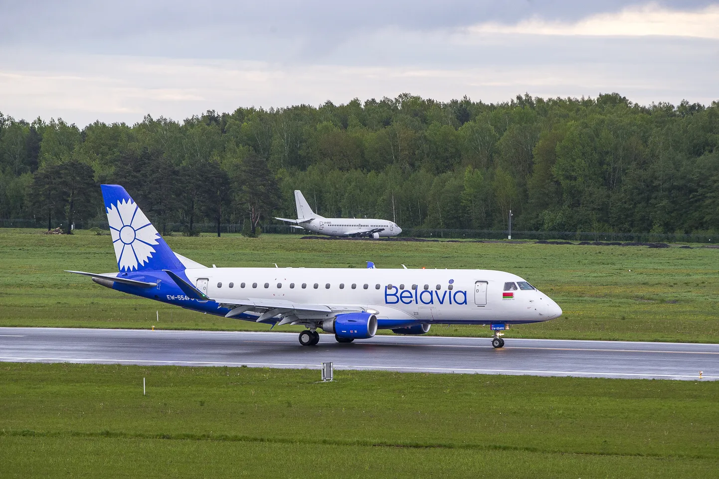 Belavia lennuk. Foto on illustratiivne.