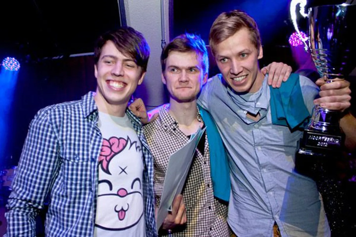 Noortebänd 2012 võitja − Slippery Slope ja Egert Milder (paremal)