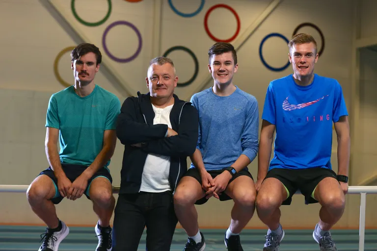 Vasakult Henrik, Gjert, Jakob ja Filip Ingebrigtsen.