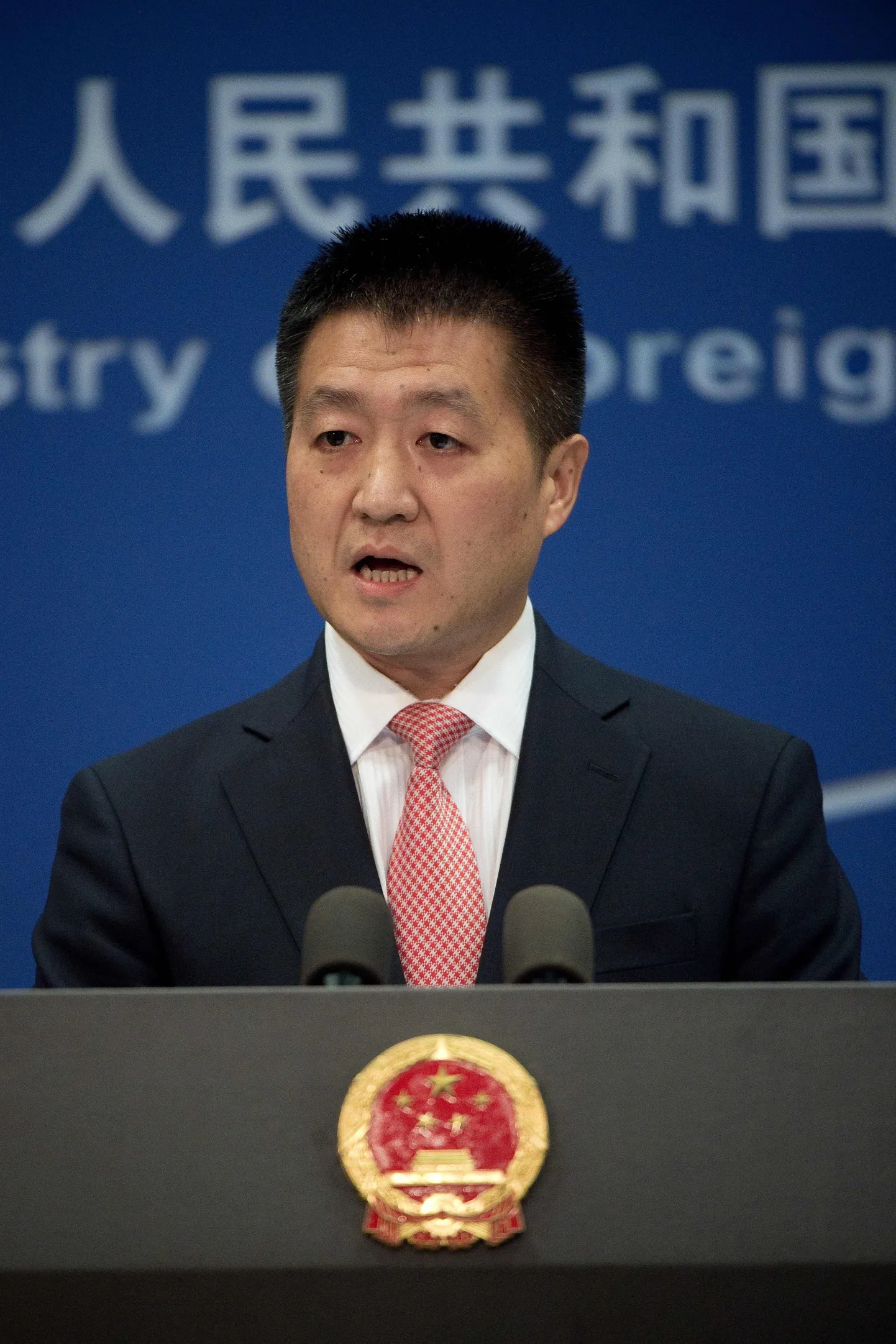 Hiina välisministeeriumi kõneisik Lu Kang.
