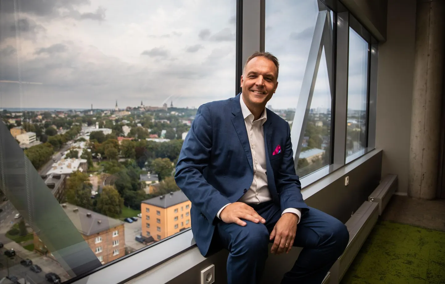 Telia juht Robert Pajos Telia peakontoris Tallinnas.