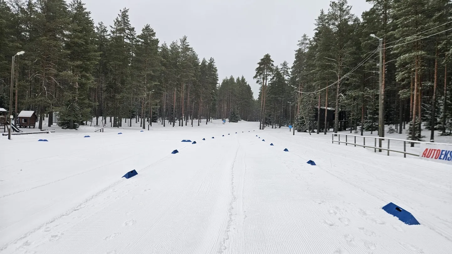 Pilt Alutaguse suusakeskuses on tehtud kolmapäeval.