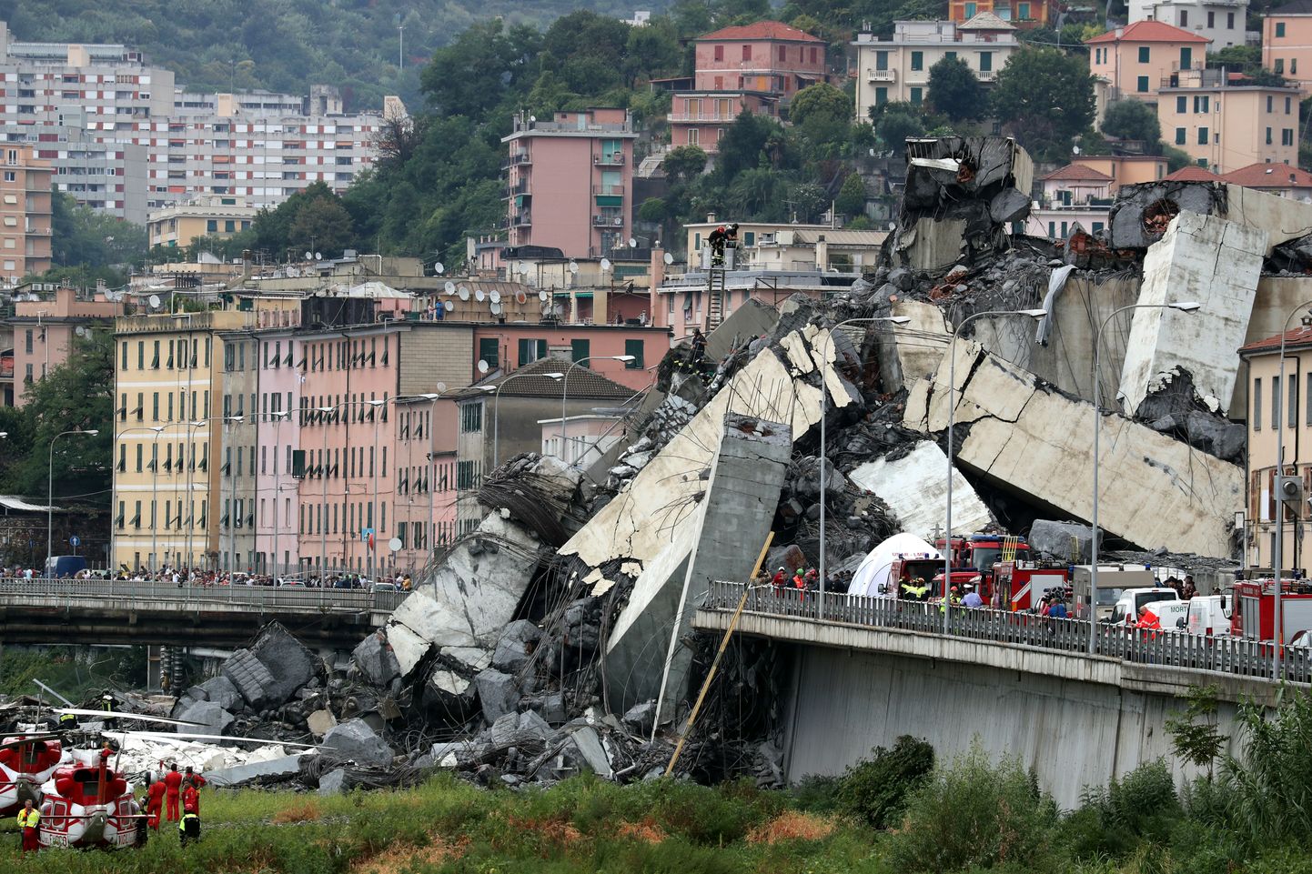 Itaalias Genovas murdus 14. augustil 2018 osa Morandi sillast, võttes elu 43 inimeselt